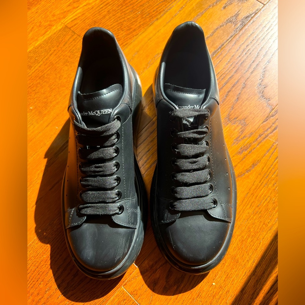 Alexander McQueen Black on Black Sneakers
